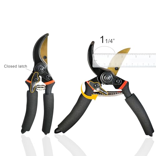 Kids Pruning Shears Pruning Japanese Grade High Carbon Steel Sharp Pruner Shears - Perfectly Cutting Through Anything in Your Yard