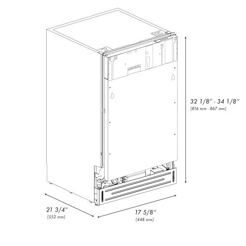 Zline Kitchen And Bath DWV-18 Zline 18 Inch Tallac Series 3Rd Rack Top Control Dishwasher In Custom Panel Ready thumb #8