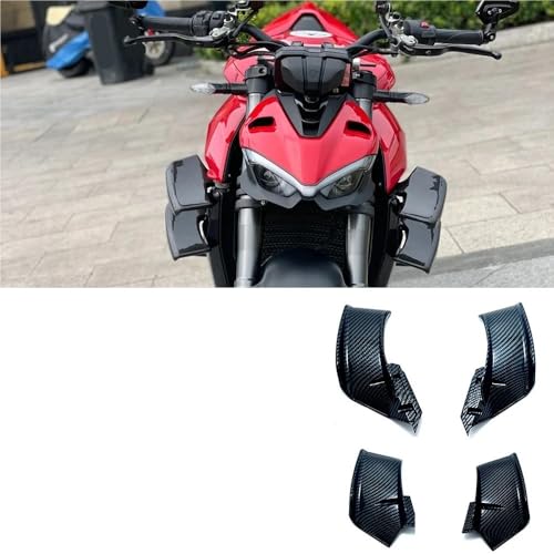 Couvercle latéral et aileron avant carénage moto V4 V2S - 2