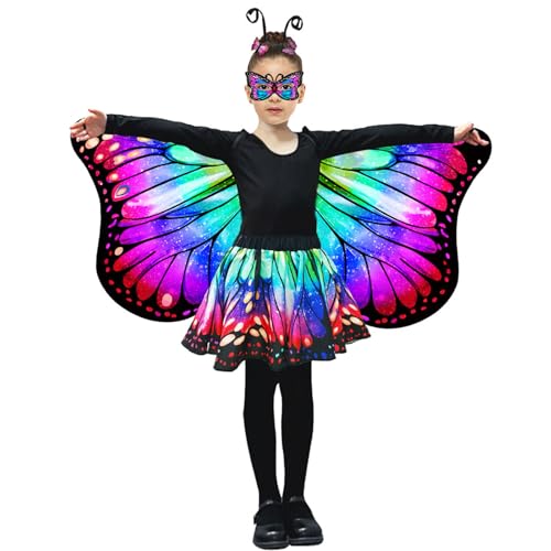 Disfraz de Mariposa para Niñas con Alas y Falda Tutu miniatura 2