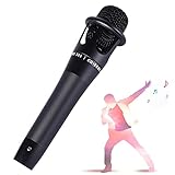 Wilitto Micrófono profesional de alta fidelidad – E300 condensador portátil micrófono de grabación de mano con cable de audio para transmisión en vivo negro