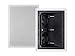 Monoprice Alpha In Wall Surround Speaker Dual 5.25 Inch Carbon Fiber 2-way Vari-Angled (single) - 113687