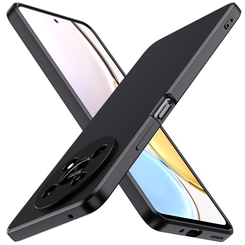 ivoler Negro Mate Funda para Honor Magic 4 Lite 4G / 5G con Protección de Cámara, Carcasa Protectora Antigolpes, Ultrafina Suave TPU Silicona Caso Delgada Anti-Choques Case
