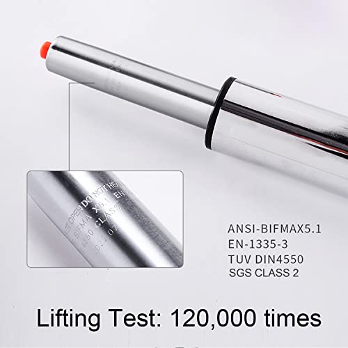 Finnhomy Set Of 2 Adjustable Bar Stools, Swivel Barstools For Kitchen Counter Height Chair, Retro Grey #TOP4