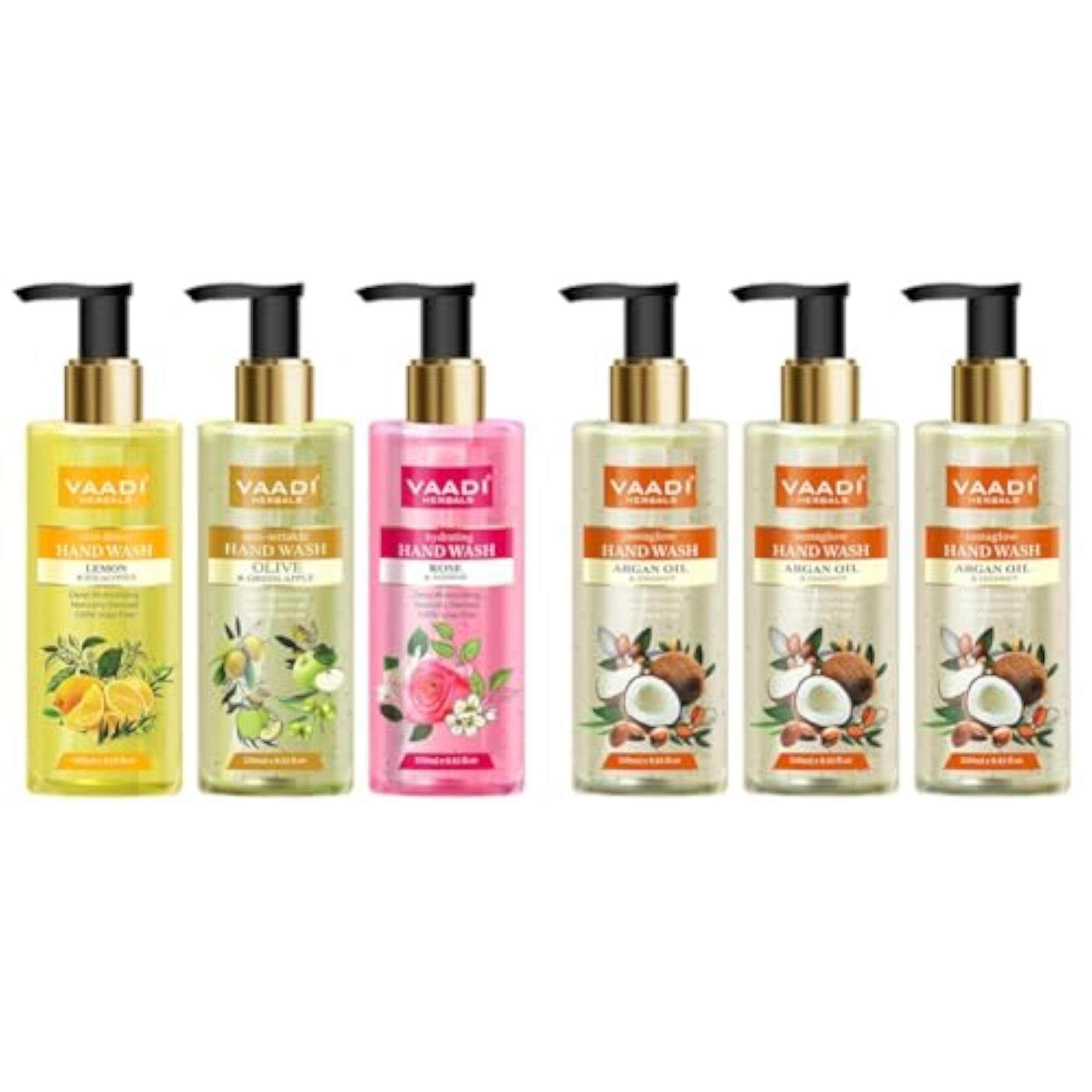 Luxurious Handwash - 250 ml (Pack of 3, Lemon and Eucalyptus)