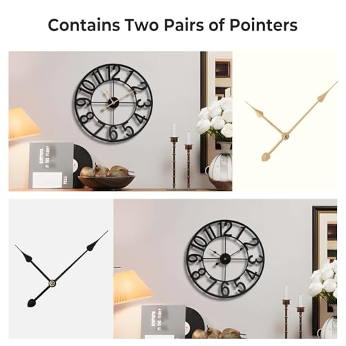 Vantic 24 Inch Silent Metal Wall Clock product image