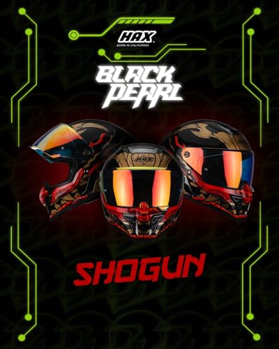 Image of HAX Full Face Motorcycle Helmet for Adult Men and Women, DOT & ECE 22.06 Certified - Powersports Advanced Ventilation Motocross Helmet for Motorbike Street Bike