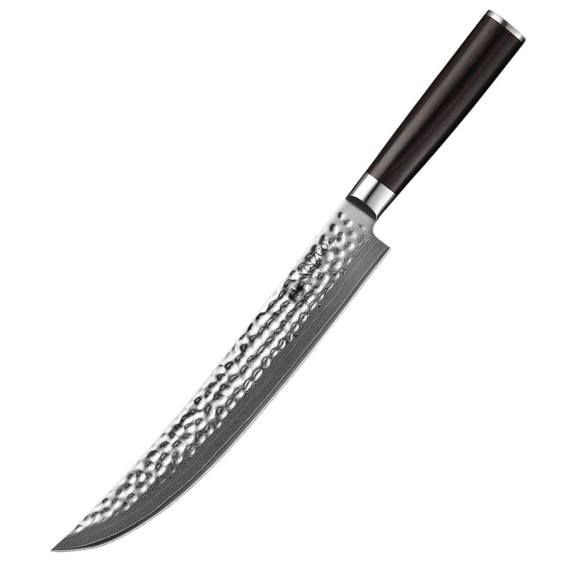 Sponsored Ad – XINZUO 10″ Carving Knife, 67 Layers Damascus Steel, Pakka Wood Handle (B1H QR)