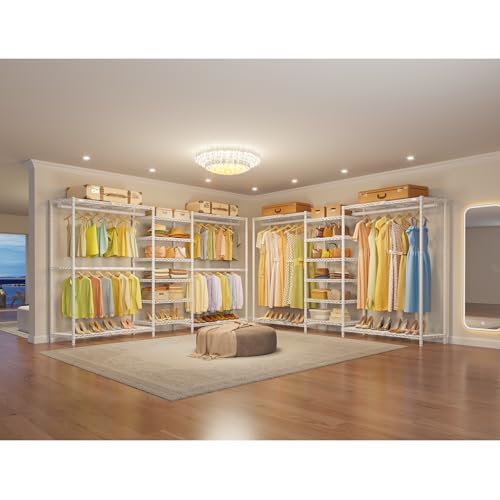 Image of VIPEK X3 Plus Large Expandable Closet Rack Wardrobe Closet Organizer White