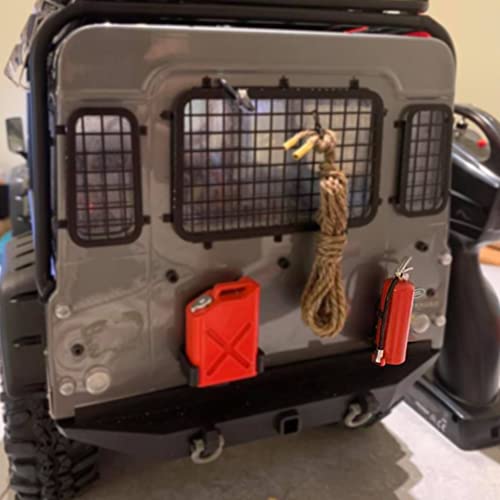 WEISHUJI Decoration Fire Extinguisher with Sticker, Simulation Fire Extinguisher for 1/10 Scale RC Rock Crawler Axial SCX10 RC Car Truck Parts