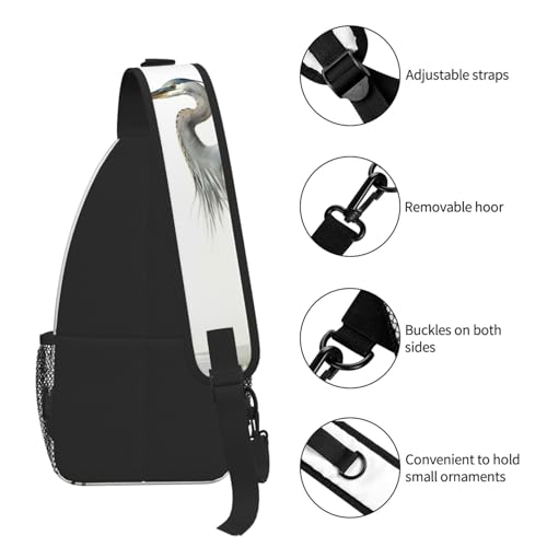 Mochila Sling Negra para Viaje y Senderismo miniatura 7