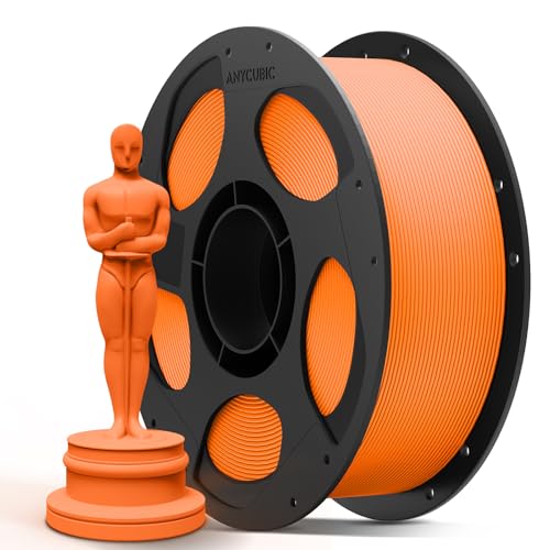 ANYCUBIC Refill PLA Plus und Spool Kit, PLA+ Filament 1.75mm Orange, RFID 3D Drucker Filament für Intelligentes Drucken, 1KG ANYCUBIC Refill PLA Plus und Spool Kit, PLA+ Filament 1.75mm Orange, RFID 3D Drucker Filament für Intelligentes Drucken, 1KG