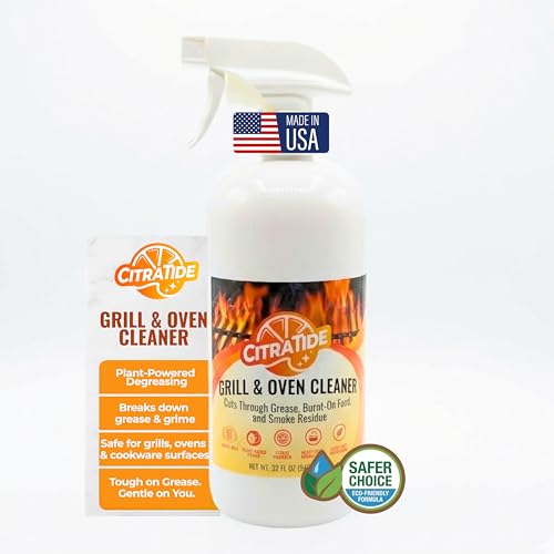 CITRATIDE Grill & Oven Cleaner Spray – Heavy Duty Plant-Based