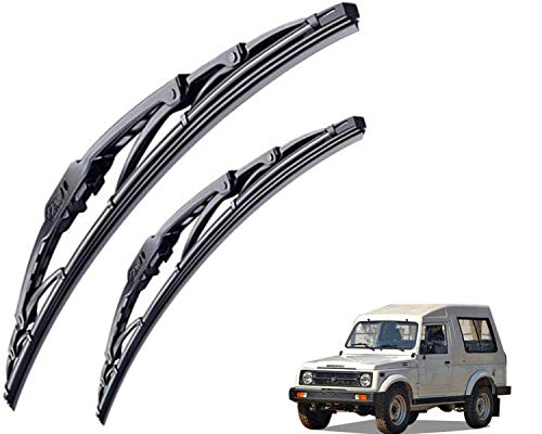 Image of WolkomHome High Performance OE Car Wiper Blade Replacement set of 2 Pc Right 12 inch for Maruti Suzuki Gypsy