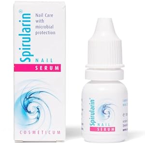 Nail Serum for Split Nails and Discolored Toenails & Fingernails, Nail Strengtheners for Peeling Nails with Spirulina, 0.34 Fl Oz