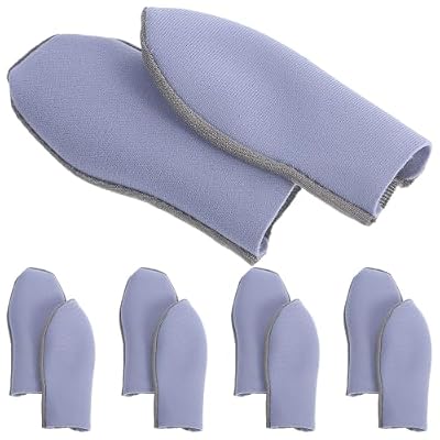 JOINPAYA 10pcs Blue Gaming Finger Sleeves with Ultra-Thin Elastic Silver Fiber Material Breathable Finger Covers for Mobile Gaming and Tip Protection