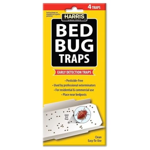 Harris Bed Bug Traps for Early Detection & Monitoring, 4 Pack