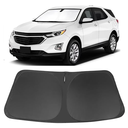 Image of Windshield Sun Shade for 2018-2026 Chevrolet Equinox Accessories | Full covered for windshield, Foldable & Durable, Block UV Rays, Reduce Heat, Easy to install, Keep Car Cooler