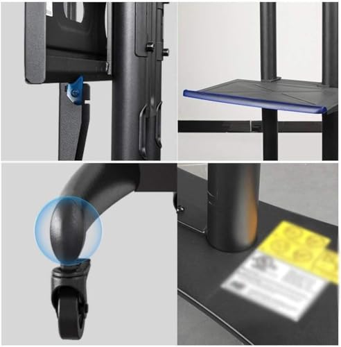 Soporte móvil para TV con ruedas y bandeja ajustable miniatura 3