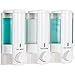 Produktbild BETEC 36350 Seifenspender Aviva III Weiss mit 3 Kammern Wandmontage