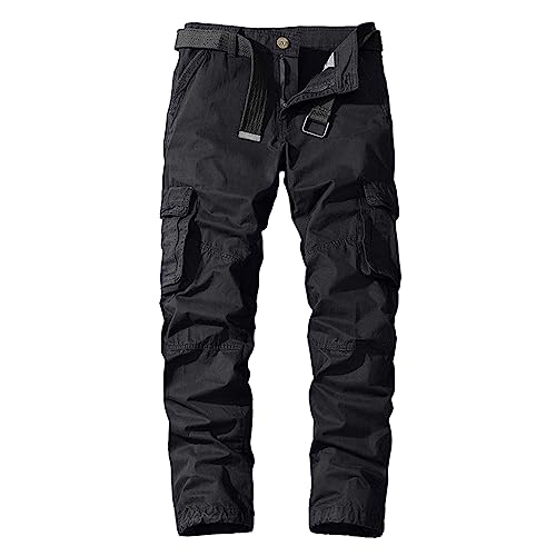 Pantalon cargo homme slim en coton blanc style décontracté
