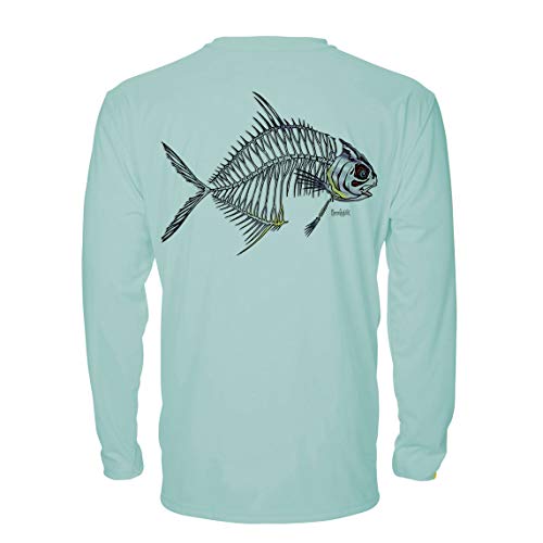 Denali Performance Men's UPF 50+ ProtectUV Mega Solar Long Sleeve T-Shirt Trophy Bones Collection by Marcos Augusto: Permit