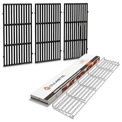 QuliMetal Grill Warming Rack and Grill Grates for Weber GS4 Genesis II E-410, II S-410, II SE-410 Grills, Grill Parts for Weber Genesis II 400 Series, Stainless Steel for Weber 66045 66089