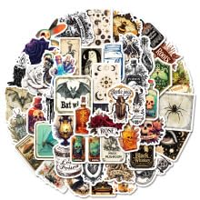 50 Piece Gothic Stickers Pharmacist Stickers Cool Vinyl Waterproof Stickers for Water Bottles Laptop Scrapbook, Cartoon Stickers for Teens Adults