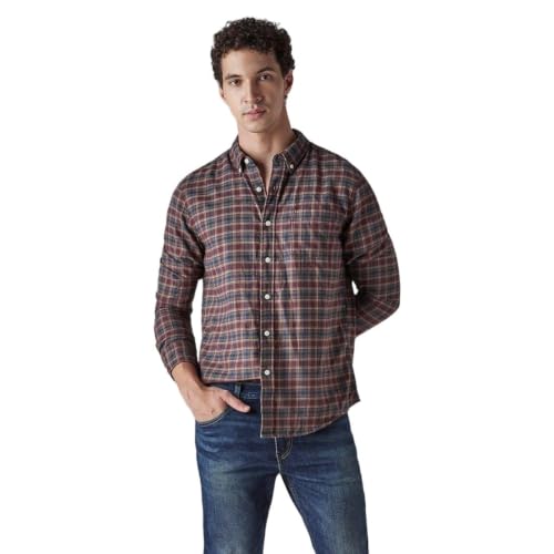Image of Levi's Men's Checkered Slim Fit Flannel Shirt