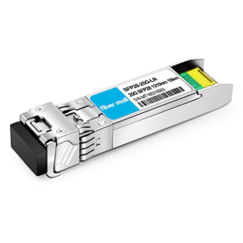Image of 25G SFP28 LR for Intel E25GSFP28LRX,25GBASE-LR SFP28 1310nm 10km DOM LC SMF Optical Transceiver Module