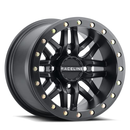 Raceline Wheels A91B RYNO UTV/ATV Wheel Black W/Black Ring 14x7' 4x156', 10 mm offset/(4.39'B/S)