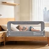Spondina letto Bambini 150cm, anti-caduta pieghevole Sponde letto Bambini