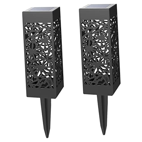 TOYANDONA 2pezzi Lampada Da Di Bastone Hollow Lampada Da Esterno Per Cortile Energetico e Duraturo