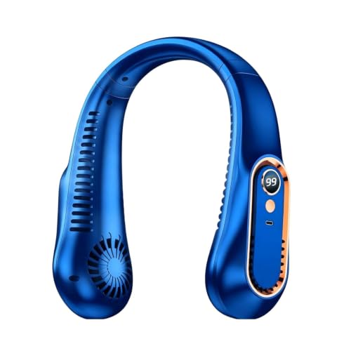 Ventilador de cuello portátil recargable de 1200mAh para viaje 7