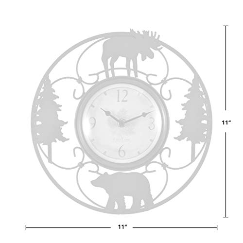 Firstime & Co. Wildlife Wire Wall Clock, 11", Brown/Black #TOP3