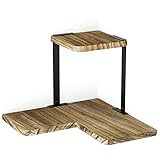 Massivholz Wandregal: Anders als andere Regale bestehen unsere Bretter aus echtem Holz. Paulownia-Holz ist leicht, aber hoch belastbar.