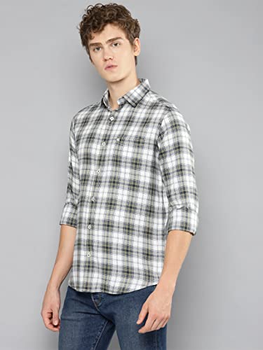 Image of Allen Cooper Checks Shirts for Men - 100% Cotton Comfort Fit Casual and Formal Shirt - Breathable, Soft, Classic Style (Multiple Colors)