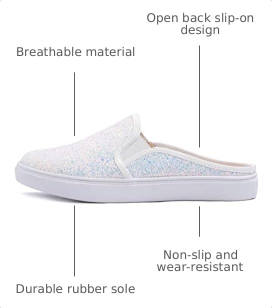 Image of FEVERSOLE Women's Sport Mules Slip On Loafers Fashion Backless Sneakers