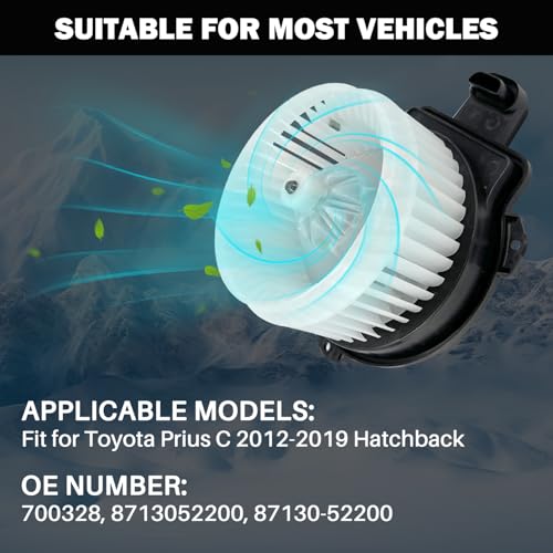 Image of 700328 AC Heater Blower Motor Fan Assembly Fit for Toyota Prius c 2012 2013 2014 2015 2016 2017 2018 2019 8710352210