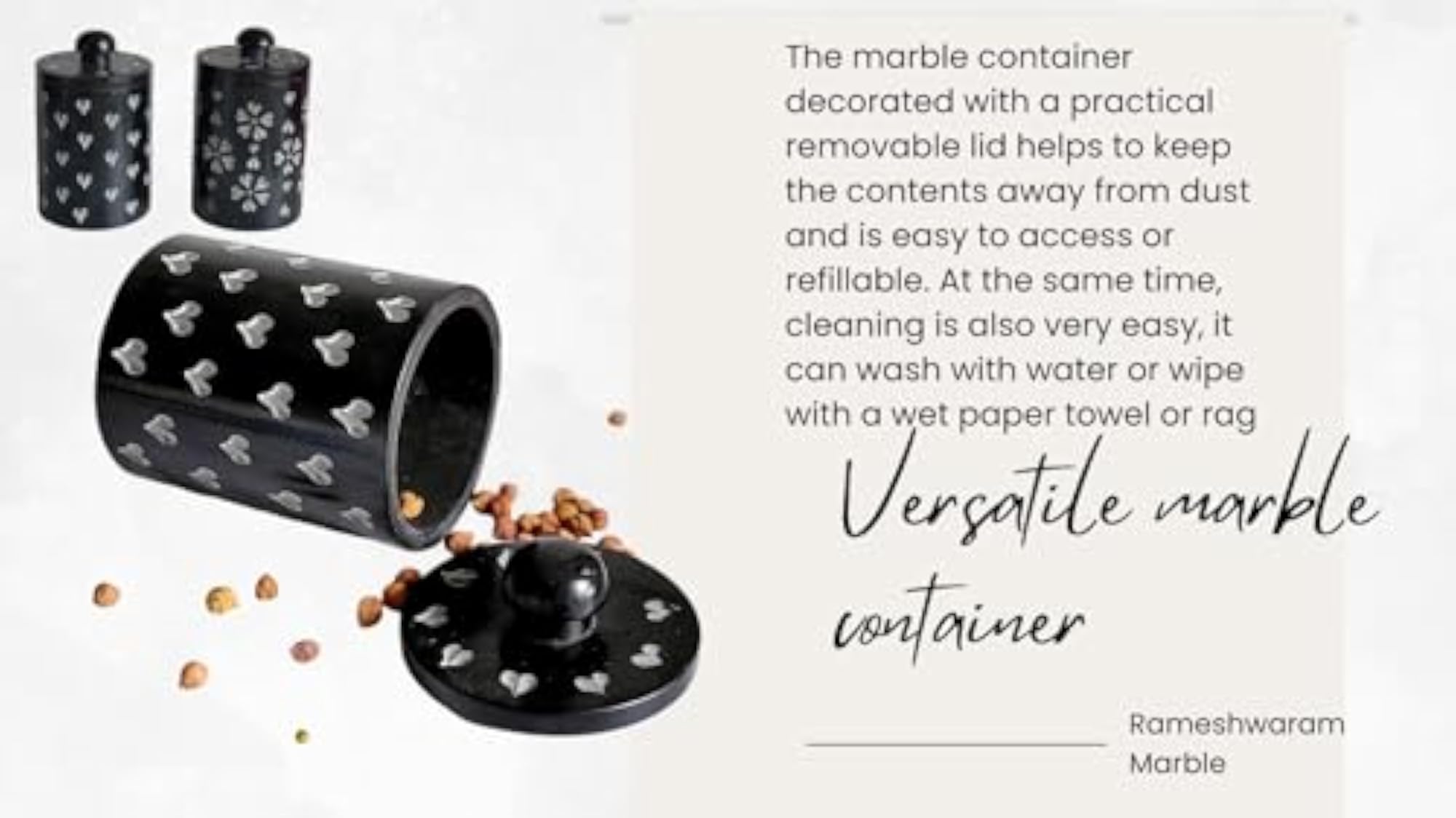 Neavy Blue Marble Tumbler with Lid, Multipurpose Holder