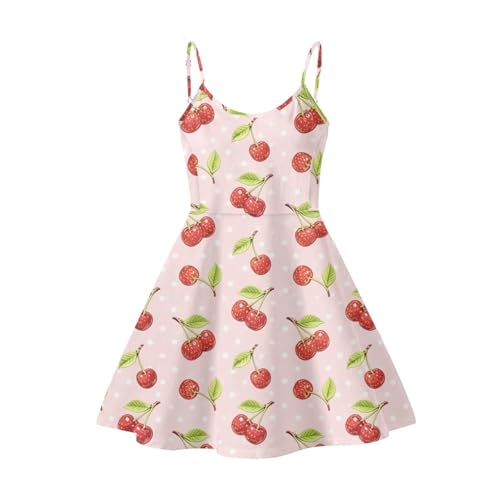Image of Women's Spaghetti Strap Dress Summer Casual Swing Sundress Girls Beachwear Swing Mini Dress