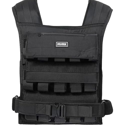 MVRK Weighted Vest Men 100lbs - Weighted Workout Vest With Removable Iron Weights, Heavy Duty Weighted Exercise Vest For Functional Training & Calisthenics - Weight Vest for Men and Women (100lbs)