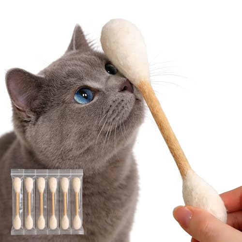 Swabs Cat Toys with Catnip 6 Pack | Durable Chew Toys for Cats, Interactive Kitty Toys for Boredom Relief & Exercise | Filled with Organic Catnip for Anxiety & Digestive Support | Pet Gift for Cats