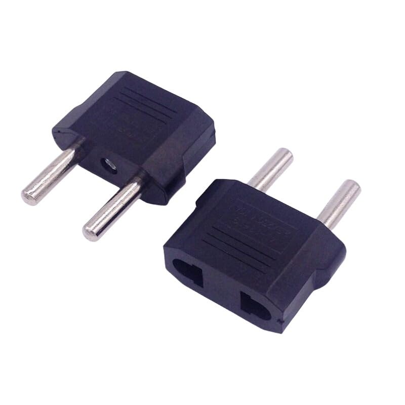 100 sztuk/worek Mały CN JP US do UE KR RUS 4,8 mm AC Power Plug Adapter Konwerter Podróżny Do Korei Rosja Indonezja Europejski