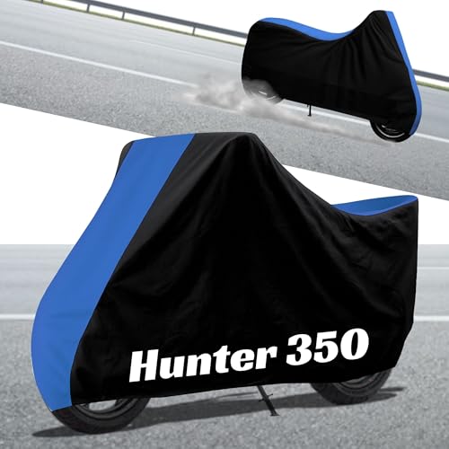 Image of Stylish Water Resistant Bike Body Cover Compatible with Hunter 350 & All Models | UV Protection, Dustproof, Heat Resistant, Two Wheeler | New All Weather Protection, Dust & Rain