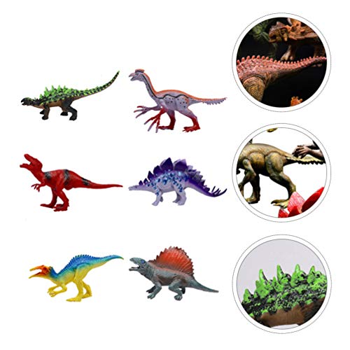 STOBOK Figuras de Dinossauro 6 Peças de Animais Jumbo Figuras de Dinossauro de Aprendizagem Precoce