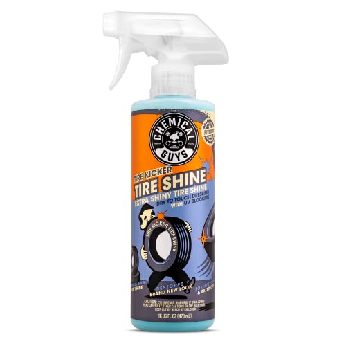 Chemical Guys Tire Kicker Sprayable Extra Glossy Tire Shine (Works on Rubber, Vinyl & Plastic) Safe for Cars, Trucks, Motorcycles, RVs & More, 16 fl oz