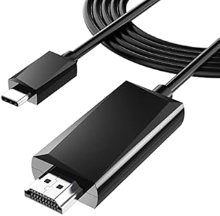 RoRoSkin USB-C to HDMI Cable - 4K 60Hz 6.6FT/2M High Refresh Rate Type-C [Thunderbolt 3/4] to HDMI Cable Compatible with MacBook Pro/Air, Pixelbook,iPad Pro, iMac Mini/Pro, Surface Book, Galaxy etc