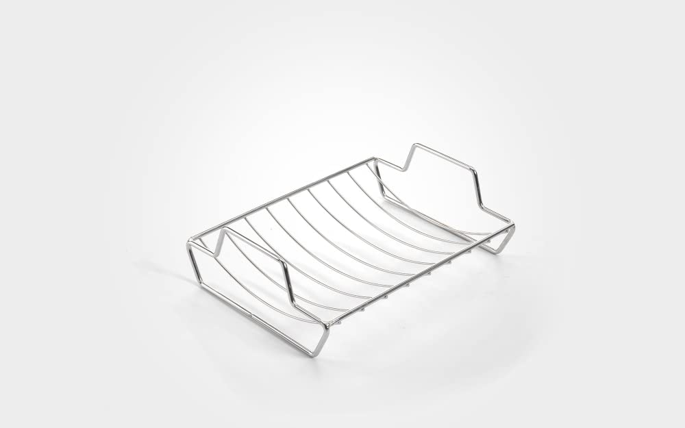 Mermaid Silver Stainless Steel Roasting Rack, For 12" Roasting Dish - Made In England By Samuel Groves