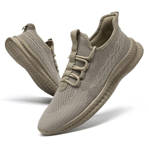 Image of DLWKIPV Running Shoes for Men Casual Slip on Tennis Walking Sneakers Lightweight Breathable Mesh Fashion Gym Athletic Sports Workout Non Slip Trainers